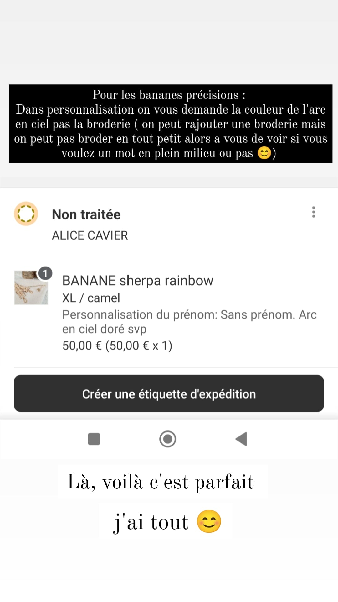 BANANE rainbow sherpa ecru