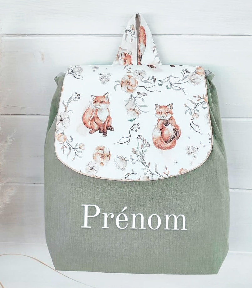 Sac vert sauge petit renard