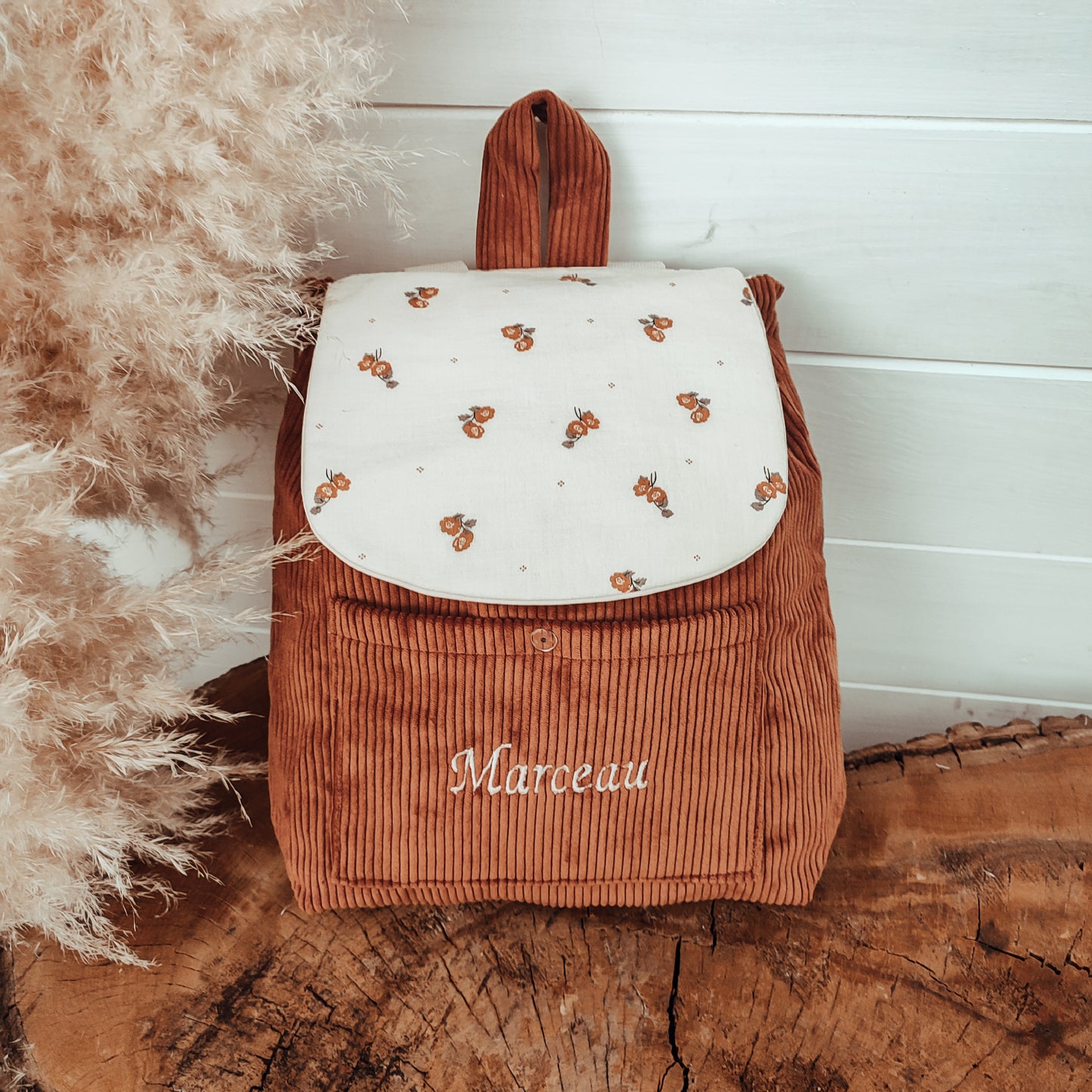 sac velours noisette