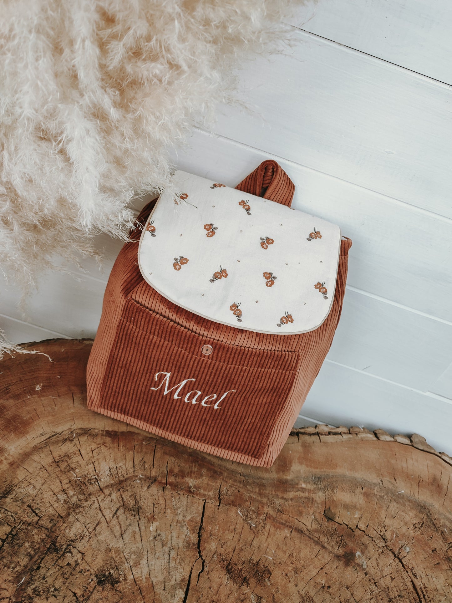 sac velours noisette