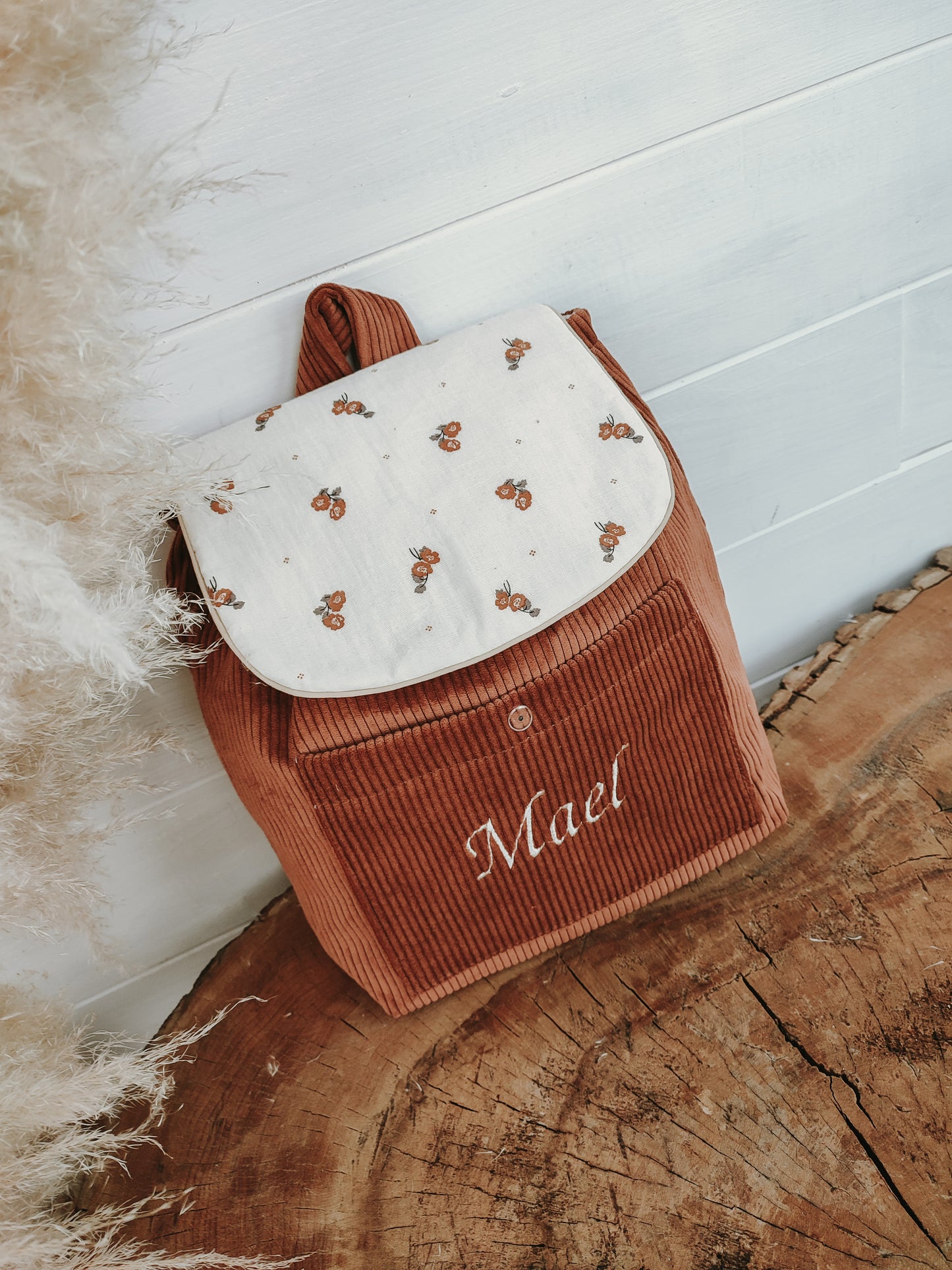 sac velours noisette